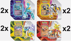 8 Pokemon TCG Paradox Destinies Tin CASE Box Set - Image 1
