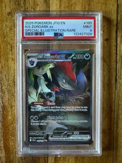 POKEMON TCG - JOURNEY TOGETHER - N'S ZOROARK EX 185/159 - PSA 9 - Image 1
