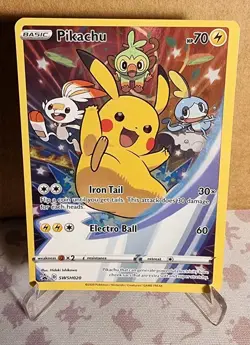 Pokemon TCG Pikachu ULTRA RARE FULL ART Promo SWSH020 - Immaculate Condition! - Image 1