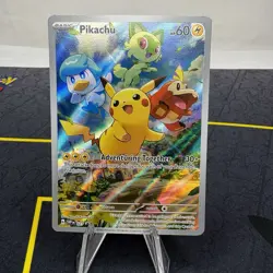 Pikachu SVP 027 Scarlet & Violet Black Star Promo ETB Pokemon TCG - Image 1