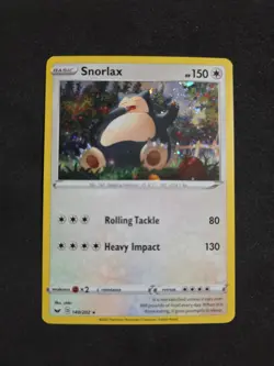 Pokemon Snorlax Sword & Shield 140/202 Cosmos Holo Rare Promo - Image 1