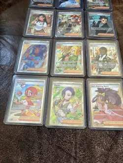 Pokemon Card Lot 12x Card Holo Trainer Full Art Perrin Iris Larry Rares TCG - Image 4