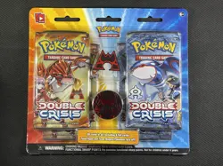 Pokemon Cards Sealed Double Crisis 4 Pack Blister Kyogre Groudon XY 2016 - Image 1
