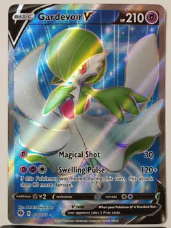 ULTRA RARE HOLO Gardevoir V 070/073 NM / M FULL ART Champions Path Pokemon Card - Image 1