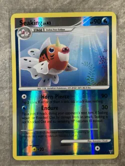 Seaking 43/147 Pokemon TCG Card Supreme Victors Reverse Holo (Moderate Play) - Image 1