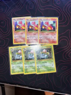 Base Set Charmeleon and Ivysaur Pokemon Card Both NM In Sleeves - Image 1