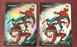 Magic MTG Marvel Universe Eternal Terminate 1 x Foil 1 x Regular M0040 MAR - Image 1