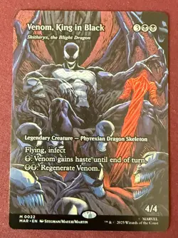 Magic MTG Marvel Universe Eternal Venom King in Black M0022 Borderless MAR - Image 1
