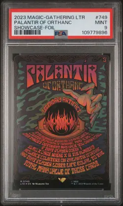 2023 MTG TALES OF MIDDLE-EARTH SC-FOIL #749 PALANTIR OF ORTHANC PSA 9 - Image 1