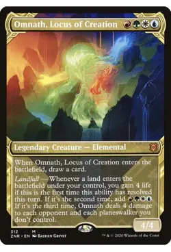 Omnath, Locus of Creation (Showcase) [Zendikar Rising] MTG Near Mint/Mint - Image 1