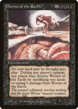 Worms of the Earth [The Dark] Magic MTG - Image 1