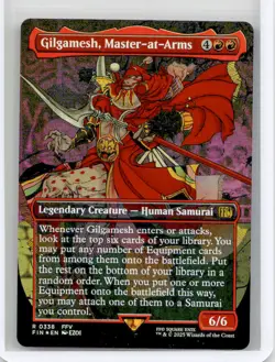 Near Mint or Better FOIL Gilgamesh, Master-at-Arms (Borderless) #338 W/Tracking - Image 1