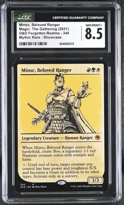 MINSC, BELOVED RANGER D&D Forgotten Realms Showcase Mythic CGC 8.5 MTG - Image 1