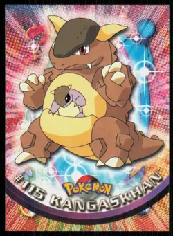 2000 Topps Pokemon TV Animation Series 2 Kangaskhan Blue Logo #115 - Image 1