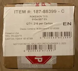 Pokemon TCG Paradox Rift Booster Case Sealed SV04 820650863998 - Image 1
