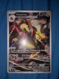 Haxorus 147/086 Illustration Rare Pokemon Scarlet & Violet Black Bolt Near Mint - Image 1