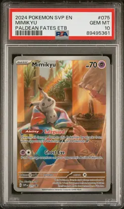 2024 Pokemon S&V Black Star Promos Mimikyu PSA 10 Gem Mint #075 B - Image 1