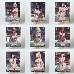 9×Naruto Sakura Haruno Hinata Hyuga Tsunade Doujin Card 2 Custom DIY Textured - Image 1