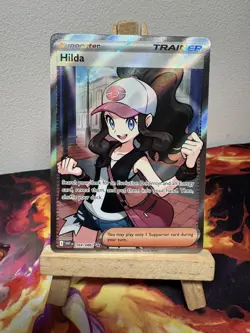 Hilda 164/086 Full Art Ultra Rare White Flare Pokemon TCG Trainer Card - Image 1