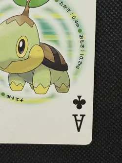 Pokemon Turtwig Ace of Clubs Pearl Playing Card Palkia Back Poker Nintendo - Image 4
