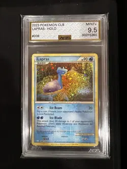 Graded 2023 Pokemon CLB Lapras - Holo Pokemon TCG Card - Image 1