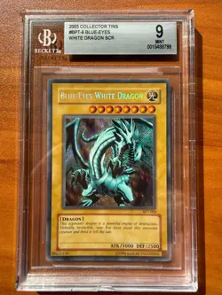 Yugioh Blue Eyes White Dragon BPT 009 Collector's Tin Card BGS 9 - Image 1