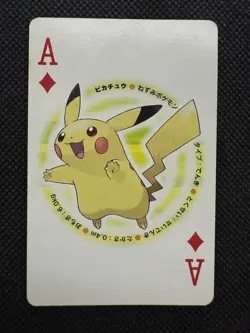 Pokemon Pikachu Ace of Diamonds Pearl Playing Card Palkia Back Poker Nintendo - Image 1