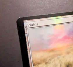 Plains MTG M13 Foil Basic Land Miscut Card Error Magic The Gathering - Image 4