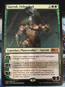 Garruk, Unleashed - Core Set 2021 (M21) MTG: Near Mint, English - Image 1
