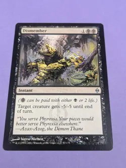 MTG Magic: New Phyrexia: Dismember #57/175 Uncommon - LP - Image 1