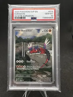 2023 POKEMON SVP EN-SV BLACK STAR PROMO #014 KORAIDON PSA 10 SVI ETB GEM MINT - Image 1
