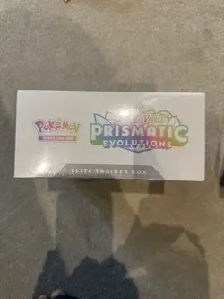 2x Pokemon TCG Prismatic Evolutions Elite Trainer Boxes - Corner Seal Tear - Image 2