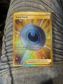 2022 Pokemon Near Mint Dark Patch Gold Secret Rare 216/196 SwSh Lost Origin TCG - Image 1