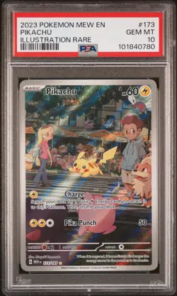 **PSA 10** Pokemon SV: MEW EN-151 IR Pikachu 173/165 - Image 1