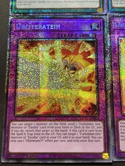 3x Millennium Ankh + 3x Obliterate!!! | NM | 1st Ed | Starlight Rares | YuGiOh! - Image 3