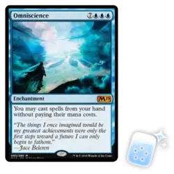 OMNISCIENCE Core Set 2019 M19 Magic MTG MINT CARD - Image 1
