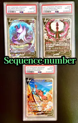 PSA 10 Galarian Moltres V 078/070 Zapdos Articuno 074 076 Pokemon Card Japanese - Image 1