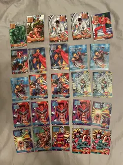80 1995 cards marvel overpower card game lot - Image 4