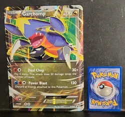 Pokemon - Garchomp EX XY09 Jumbo Hologram Promo Card - 2014 - TCG - Mega - Image 1