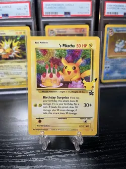 Birthday Pikachu Pokemon Trading Card #24 Celebrations Classic Collection-NEW! - Image 1