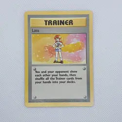 Lass 75/102 Rare Base Set Pokemon Card WOTC Played - Image 1