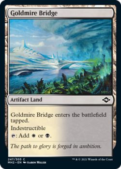 4x Goldmire Bridge - Foil NM-Mint, English Modern Horizons 2 MTG Magic - Image 1