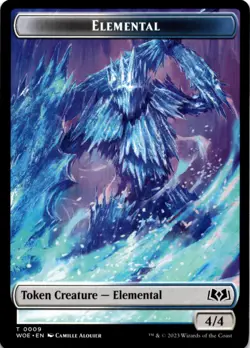 MTG Elemental Token Wilds of Eldraine NM T Magic - Image 1