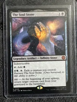 Magic The Gathering Spiderman The Soul Stone Legendary Artifact #0066 - Image 1
