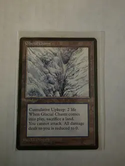 MTG Magic the Gathering Glacial Chasm Ice Age - Image 1