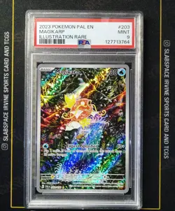 2023 POKEMON PAL EN-PALDEA EVOLVED ILLUSTRATION RARE #203 MAGIKARP PSA 9 - Image 1