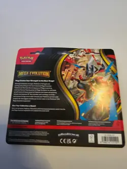 Pokemon Mega Evolution 3 Pack Blister Psyduck Sealed - Image 2