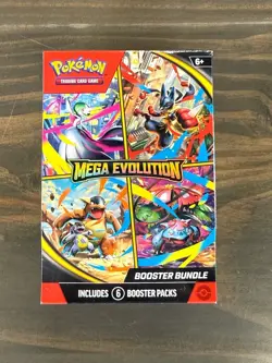 Pokemon TCG Mega Evolution Booster Bundle (6 Packs) *NEW & SEALED* - Image 1