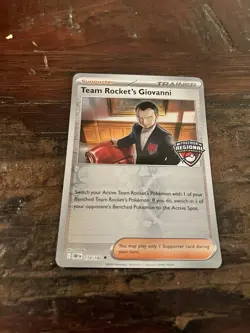 Team Rocket’s Giovanni 174/182 Pokemon TCG Regional Championship Promo - Image 2