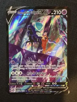 Pokemon TCG Shadow Rider Calyrex v Sword & Shield Astral Radiance TG17/TG30 NM - Image 1